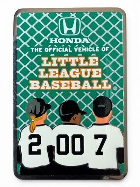 Collectible Pin Little League Baseball 2007 Honda Official Vehicle Sponsor